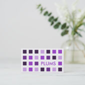 PLUMS (モダン正方形) 名刺 (スタンド正面)