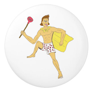 plunger and underwear guy     セラミックノブ