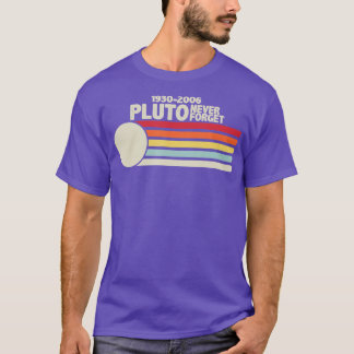 PLUO NEVER FORGEレトロスタイルおもしろい宇宙科学V Tシャツ