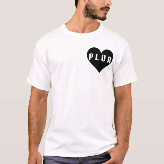 PLURのバッジ Tシャツ (正面)