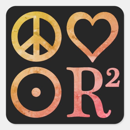 PLURシンボルスクエアステッカー スクエアシール (正面)