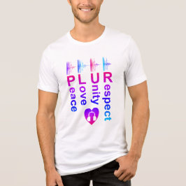 PLUR (平和への愛の統一の尊重) トライブレンドTシャツ