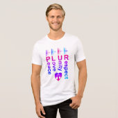 PLUR (平和への愛の統一の尊重) トライブレンドTシャツ (正面全面)