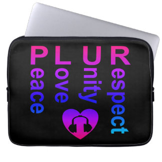 PLUR (平和への愛の統一の尊重) ラップトップスリーブ
