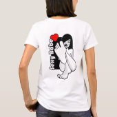 Plusサイズ女性ビキニ、体レディ前向きアb Tシャツ (裏面)