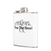 Plus Customizable Colorパーソナライズな氏および夫人 フラスク (左)