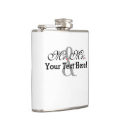 Plus Customizable Colorパーソナライズな氏および夫人 フラスク (右)