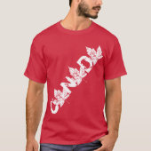 Plus Size CanadaシャツパーソナライズされたレトロTシャツ Tシャツ (正面)