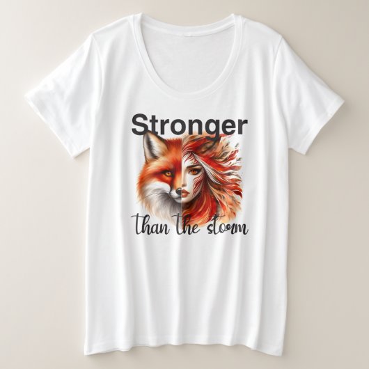 Plus Size -T-Shirt プラスサイズTシャツ (デザイン正面)