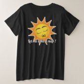 Plus Size T-Shirt : Take a Nap (black) プラスサイズTシャツ (デザイン裏面)