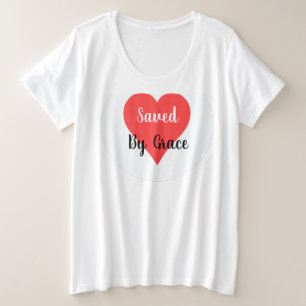 Plus Size Women 救 By Grace Graphic T Shirt プラスサイズTシャツ