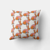 Plush Rabbit Illustration  クッション (裏面)