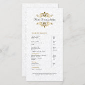 Plush White Damask金ゴールドフレーム価格表 (正面/裏面)