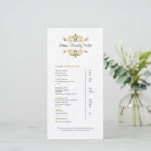 Plush White Damask金ゴールドフレーム価格表 (スタンド正面)