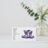 Plushieのピンクは名刺に耐えます 名刺 (スタンド正面)