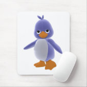 Plushieの青い漫画のペンギンのマウスパッド マウスパッド (マウス)