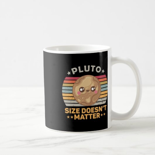 PlutoサイズはPlutoシャツステッカーおもしろいではない コーヒーマグカップ (右)