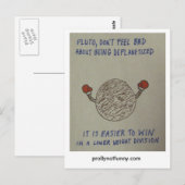 pluto、プレンテ感じスを下げる ポストカード (正面/裏面)