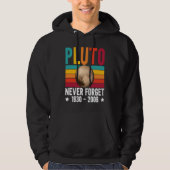 Pluto 9th Planet Never Forget Astronomy Solar Syst パーカ (正面)