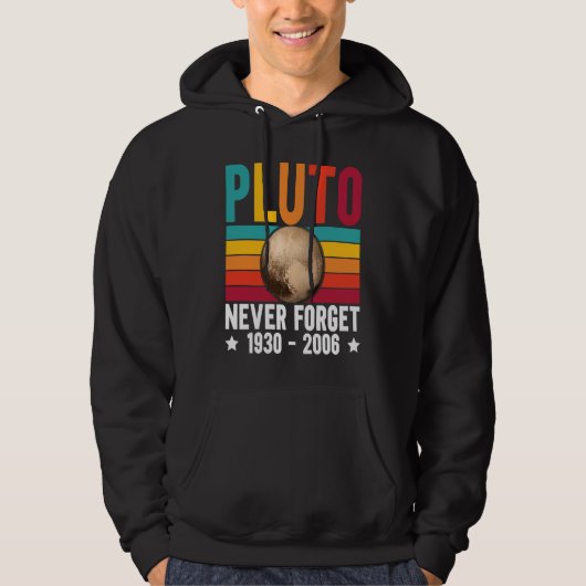 Pluto 9th Planet Never Forget Astronomy Solar Syst パーカ (正面)