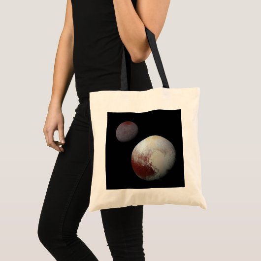 Pluto & Charon 9th Planet in Solar System トートバッグ (正面(商品))
