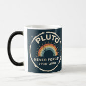 Pluto Never 忘れ 1930-2006ヴィンテージレトロ宇宙 モーフィングマグカップ (左)