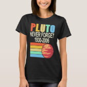 PLUTO Never Forget 1930 2006 Cool Retro Planet Pre Tシャツ (正面)