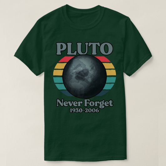 Pluto Never Forget 1930-2006 Tシャツ (デザイン正面)