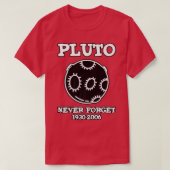 Pluto Never Forget 1930-2006 Tシャツ (デザイン正面)