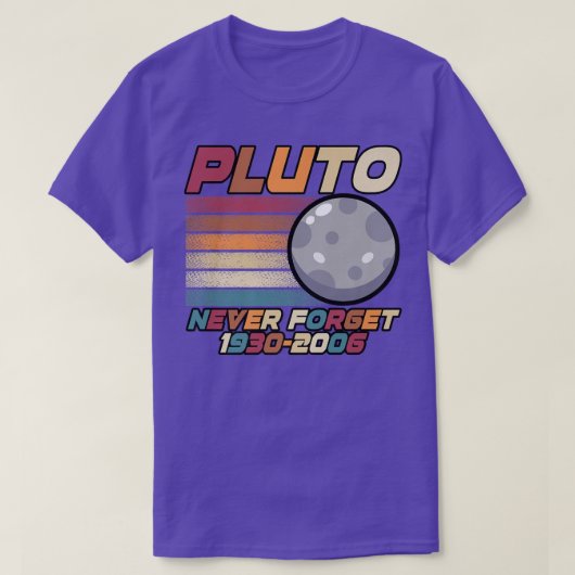 Pluto Never Forget 1930-2006 Tシャツ (デザイン正面)