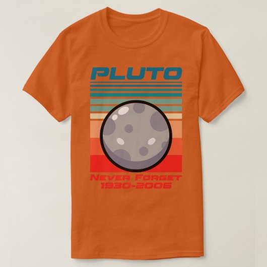 Pluto Never Forget 1930-2006 Tシャツ (デザイン正面)
