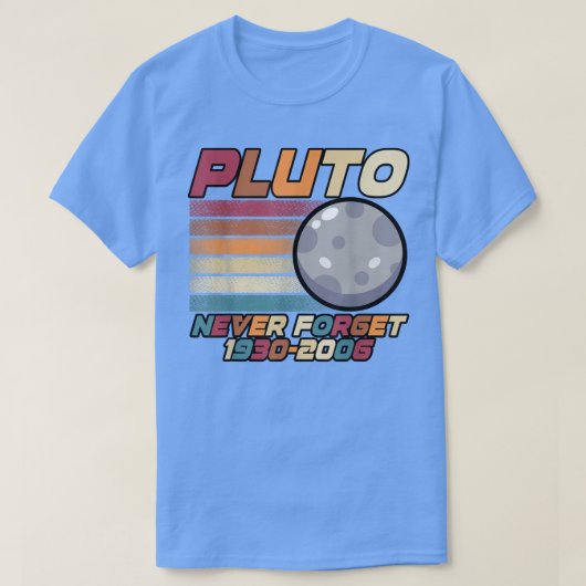Pluto Never Forget 1930-2006 Tシャツ (デザイン正面)