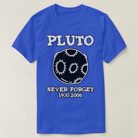 Pluto Never Forget 1930-2006 Tシャツ (デザイン正面)
