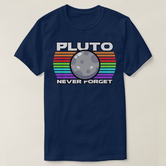 Pluto Never Forget 1930-2006 Tシャツ (デザイン正面)