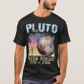 Pluto Never Forget T-Shirt design Tシャツ (正面)