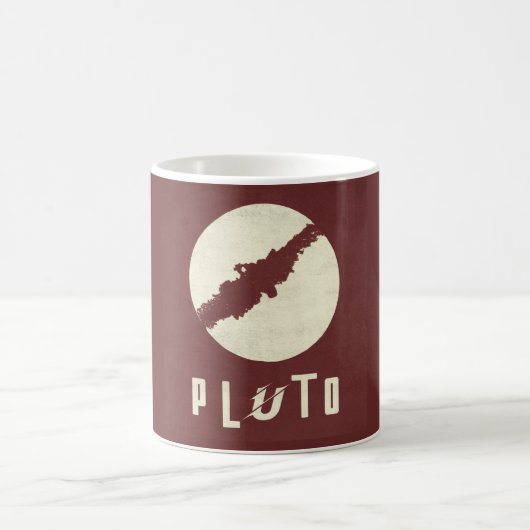 Pluto Planet Space Design Mug コーヒーマグカップ (中央)