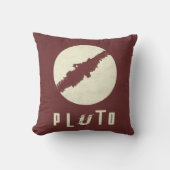 Pluto Planet Space Design Throw Pillow クッション (正面)