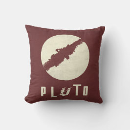 Pluto Planet Space Design Throw Pillow クッション