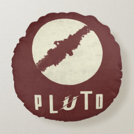 Pluto Planet Space Design Throw Pillow ラウンドクッション