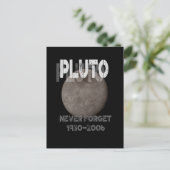 Pluto the Planet (1930-2006) Never Forget ポストカード (スタンド正面)