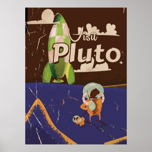 Pluto Vintage Travelポスターを参照 ポスター (正面)