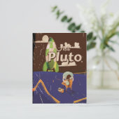 Pluto Vintage Travelポスターを参照 ポストカード (スタンド正面)