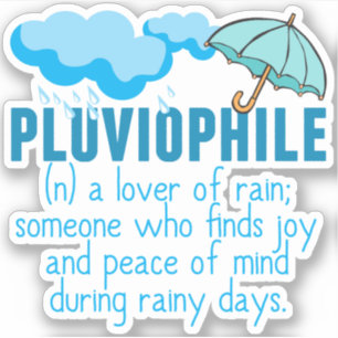 Pluviophileの雨の日の恋人 シール