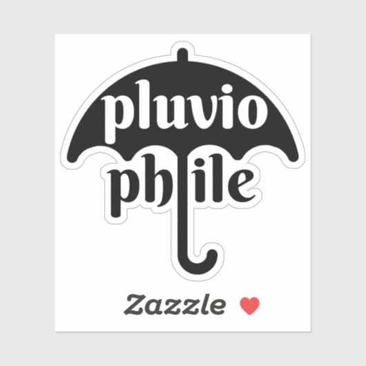 Pluviophile - v3 (black) シール (シート)