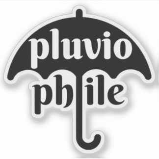 Pluviophile - v3 (black) シール
