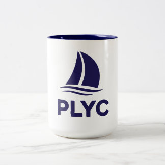 PLYC ホワイトマグ ネイビー内側 ツートーンマグカップ