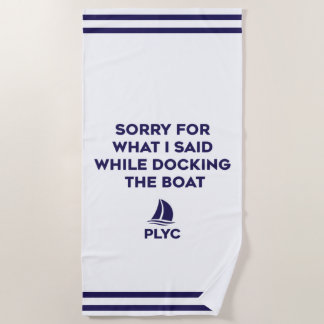 PLYC Boat Docking Towel ビーチタオル