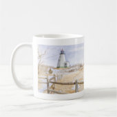 Plymought Lighthouse Watercolor コーヒーマグカップ (左)