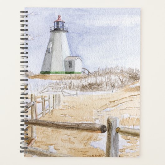 Plymought Lighthouse Watercolor プランナー手帳 (正面)