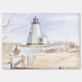 Plymought Lighthouse Watercolor マグネット